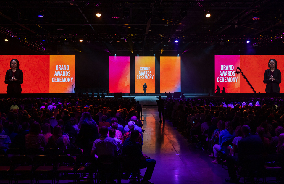 2022 ISEF Grand Awards Ceremony - stage and crowd