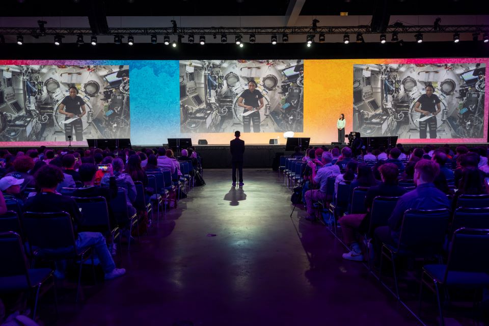 NASA Astronaut Speaks to Regeneron ISEF Finalists from Space