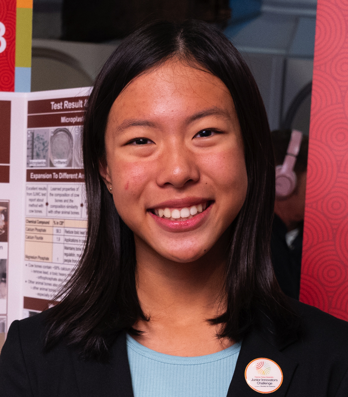 2024 Thermo Fisher Scientific Junior Innovators Challenge (JIC) Public Day Washington DC : Tina Jin, $25,000 Thermo Fisher Scientific ASCEND Awardheadshot