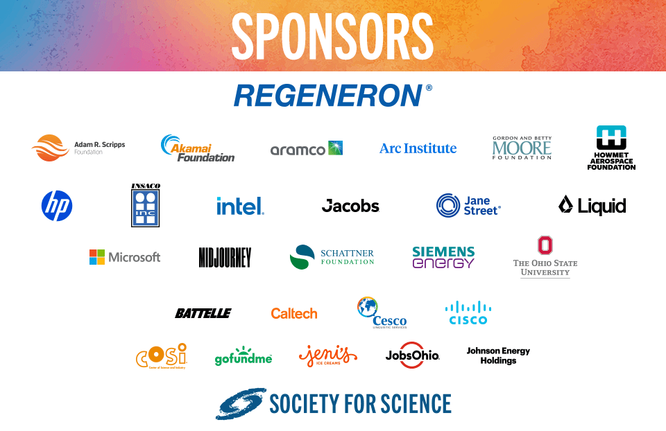 Thank you to all of the 2025 ISEF Sponsors!