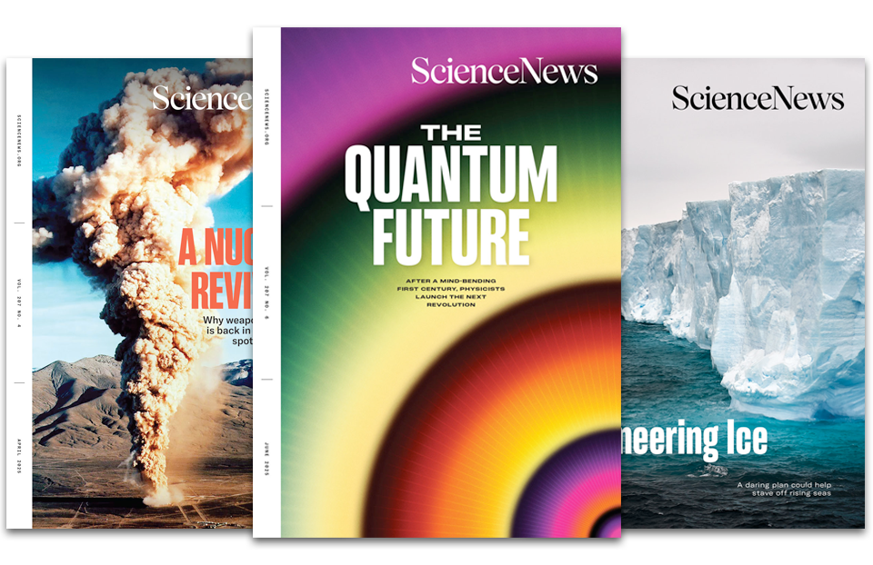 Science News Magazine covers