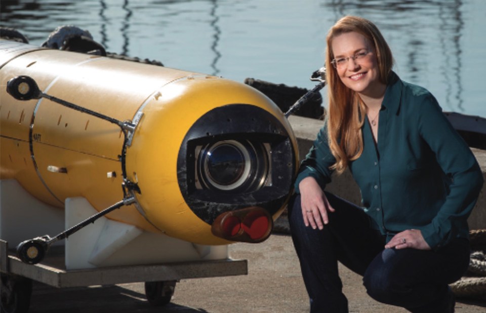Kelly Benoit-Bird, Senior Scientist and Science Chair at the Monterey Bay Aquarium Research Institute (MBARI). Benoit-Bird is an alumna of the 1994 International Science and Engineering Fair (ISEF), a program of Society for Science.