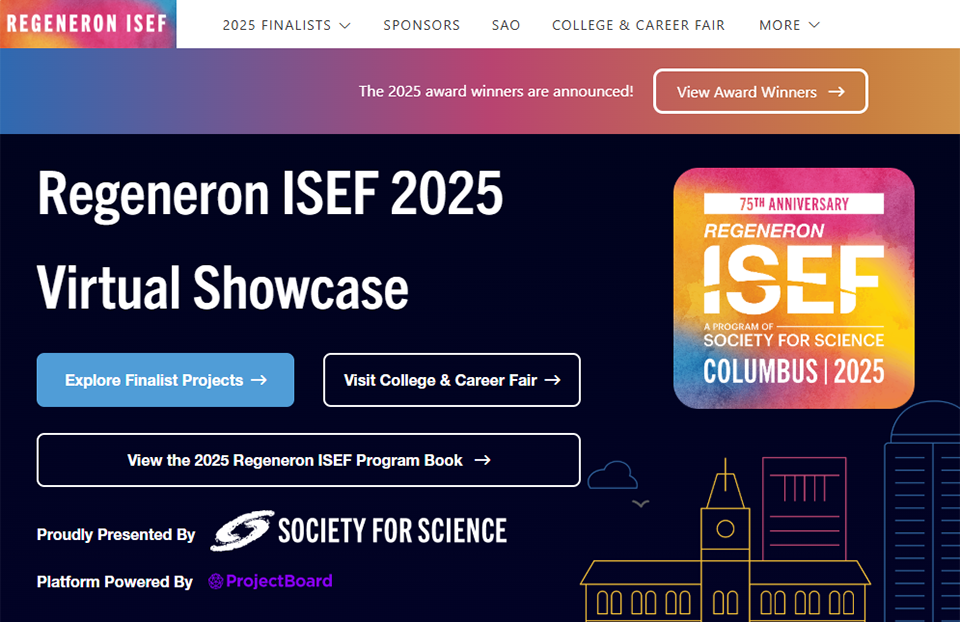 Regeneron ISEF 2025 Virtual Showcase
