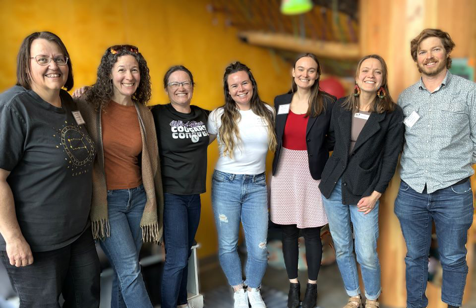Wyoming teachers posed for a photo at the Jackson Hole Children’s Museum.