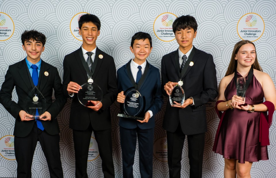 The winners of the 2025 Thermo Fisher Scientific Junior Innovators Challenge