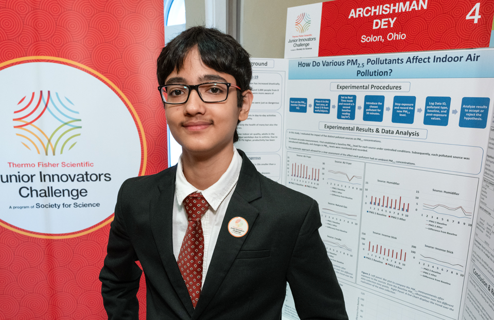 Archishman Dey - Public Day for the finalists of the 2025 Thermo Fisher Scientific Junior Innovators Challenge