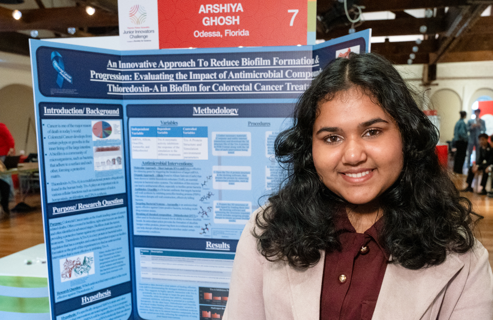 Arshiya Ghosh - Public Day for the finalists of the 2025 Thermo Fisher Scientific Junior Innovators Challenge