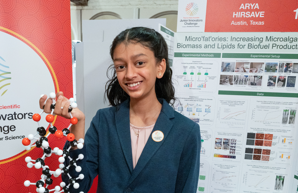 Arya Hirsave - Public Day for the finalists of the 2025 Thermo Fisher Scientific Junior Innovators Challenge