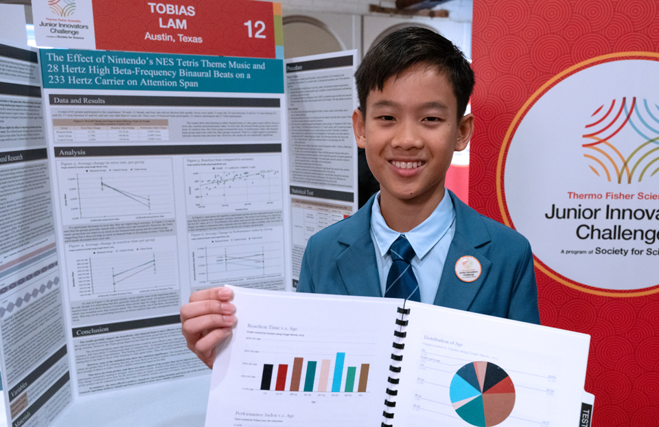 Tobias Lam - Public Day for the finalists of the 2025 Thermo Fisher Scientific Junior Innovators Challenge