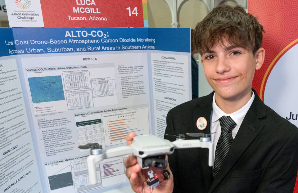 Luca McGill - Public Day for the finalists of the 2025 Thermo Fisher Scientific Junior Innovators Challenge