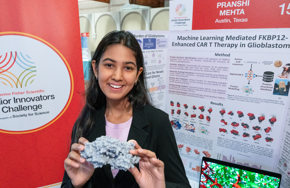 Pranshi Mehta - Public Day for the finalists of the 2025 Thermo Fisher Scientific Junior Innovators Challenge