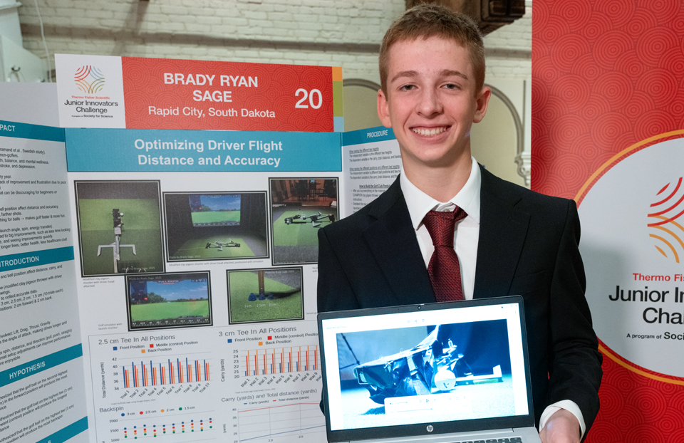 Brady Ryan Sage - Public Day for the finalists of the 2025 Thermo Fisher Scientific Junior Innovators Challenge