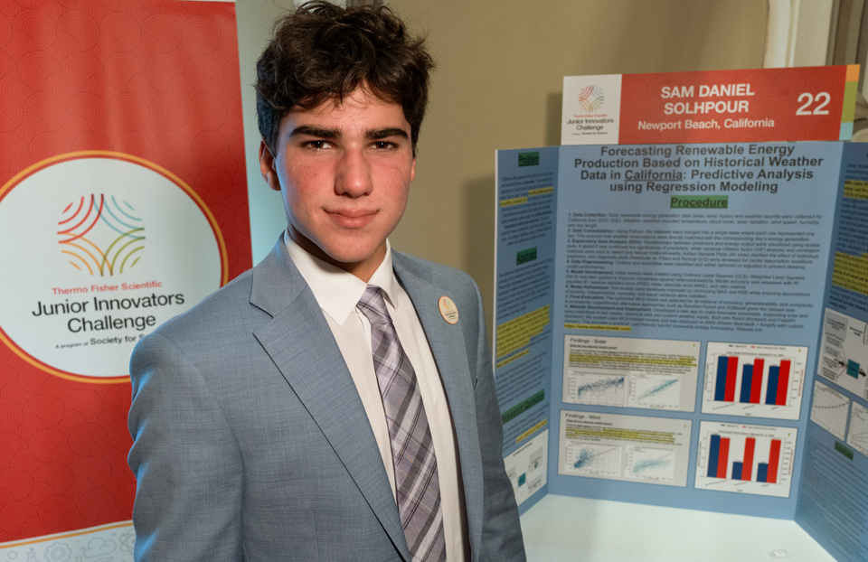 Sam Solhpour - Public Day for the finalists of the 2025 Thermo Fisher Scientific Junior Innovators Challenge