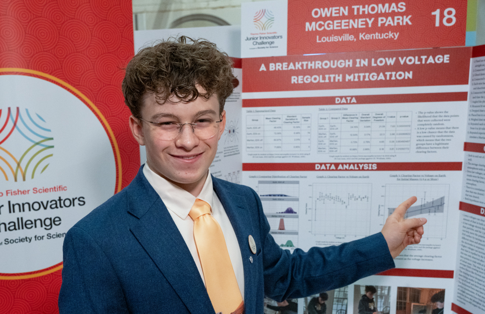 Owen Park - Public Day for the finalists of the 2025 Thermo Fisher Scientific Junior Innovators Challenge