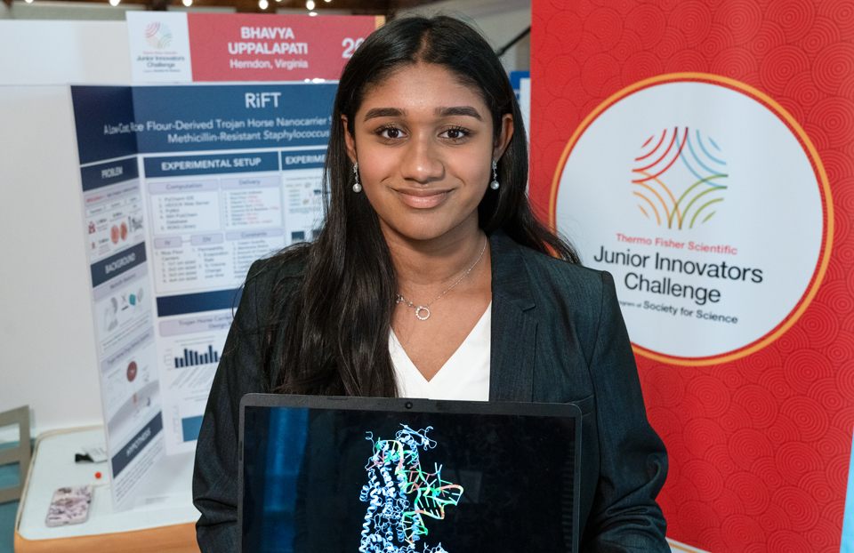 Bhavya Uppalapati - Public Day for the finalists of the 2025 Thermo Fisher Scientific Junior Innovators Challenge