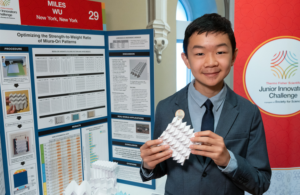 Miles Wu - Public Day for the finalists of the 2025 Thermo Fisher Scientific Junior Innovators Challenge