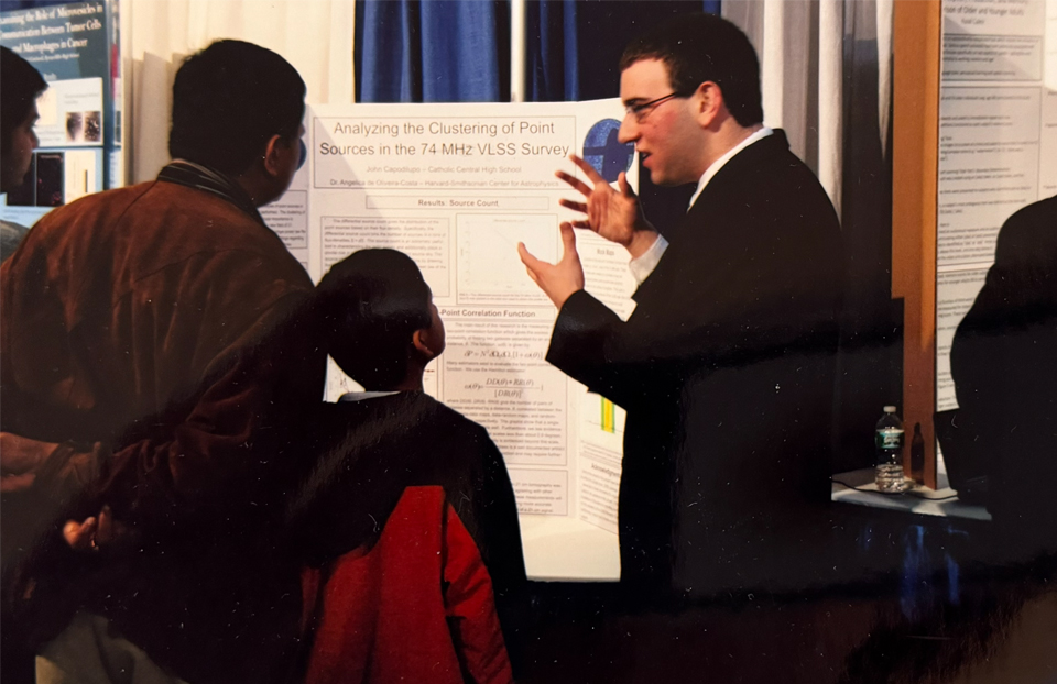 John Capodilupo at STS 2010. Feature photo for Winter Signature Symposium.