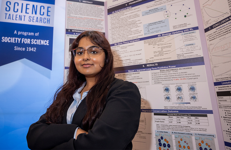 2026 Science Talent Search Finalist Ryka Chopra with their project at Public Day, March 8, 2026,