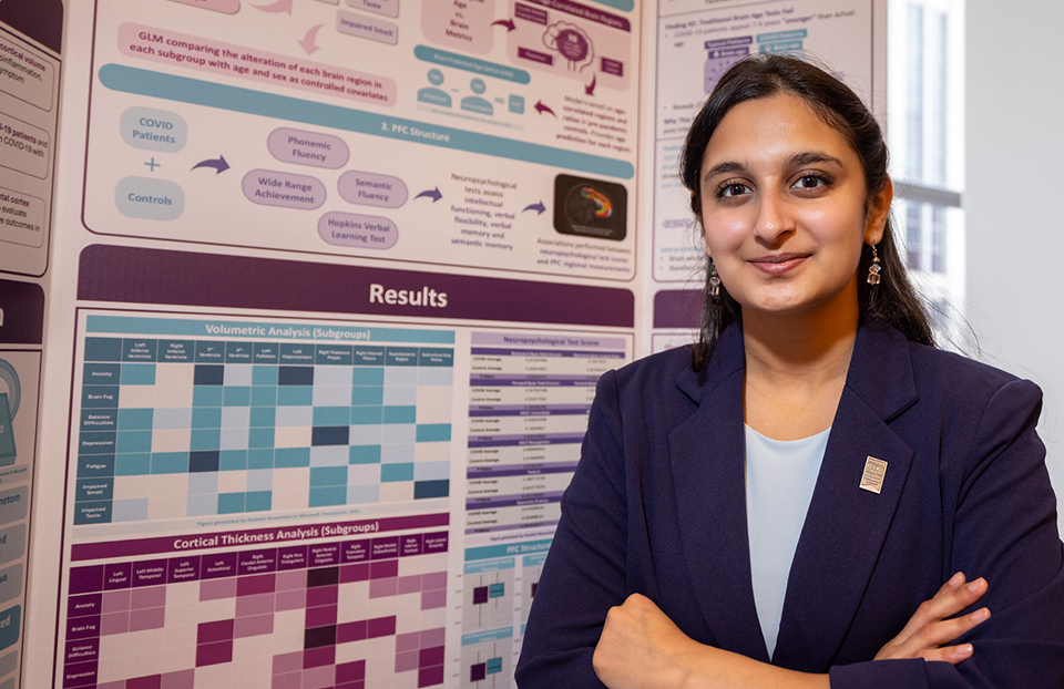 2026 Science Talent Search Finalist Jashvi Desai with their project at Public Day, March 8, 2026,