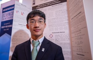 2026 Science Talent Search Finalist Jaeho Lee with their project at Public Day, March 8, 2026, Washington DC