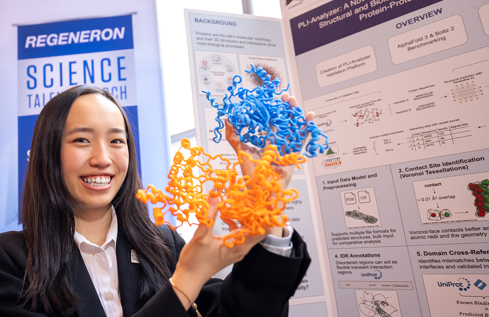 2026 Science Talent Search Finalist Frances Liang with their project at Public Day, March 8, 2026, Washington DC
