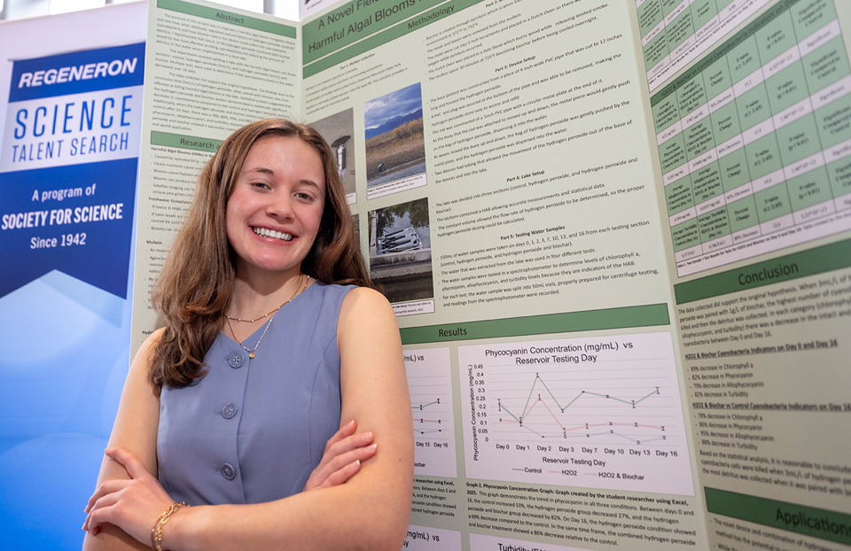 2026 Science Talent Search Finalist Natalie Muro with their project at Public Day, March 8, 2026, Washington DC