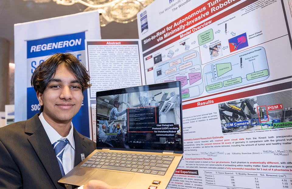 2026 Science Talent Search Finalist Rayhan Papar with their project at Public Day, March 8, 2026, Washington DC