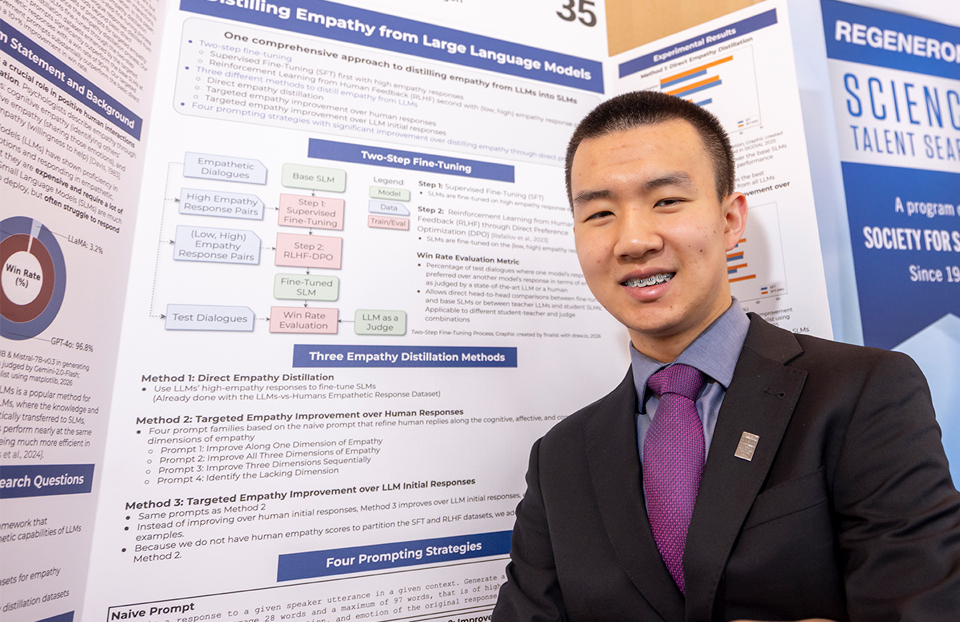 2026 Science Talent Search Finalist Henry Xie with their project at Public Day, March 8, 2026, Washington DC