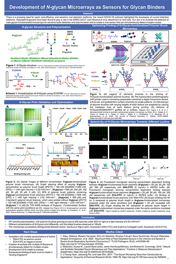 Development of N-glycan Microarrays as Sensors for Glycan Binders