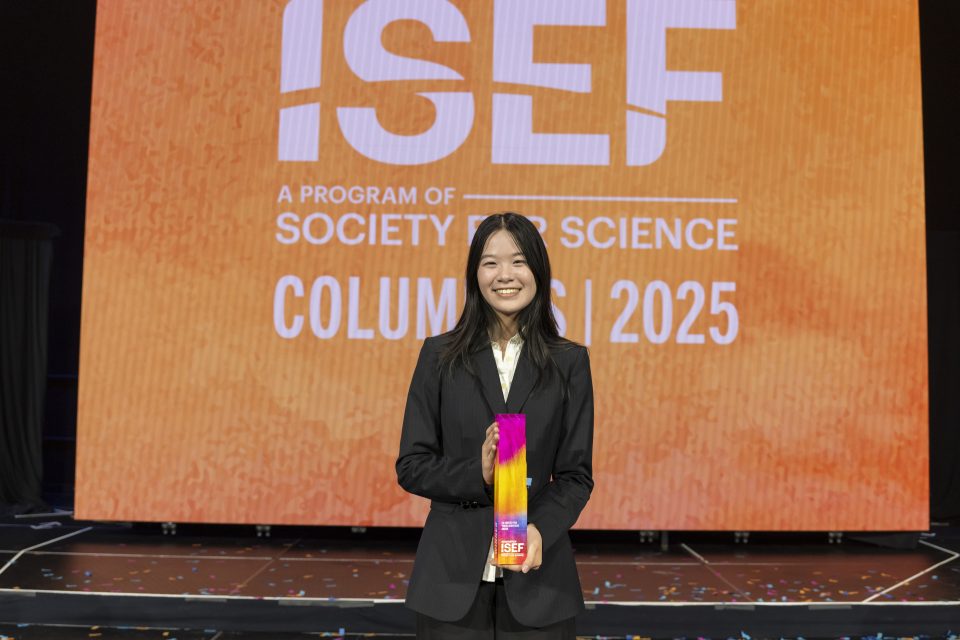 Women's History Month Abigail Qi at 2025 ISEF. 