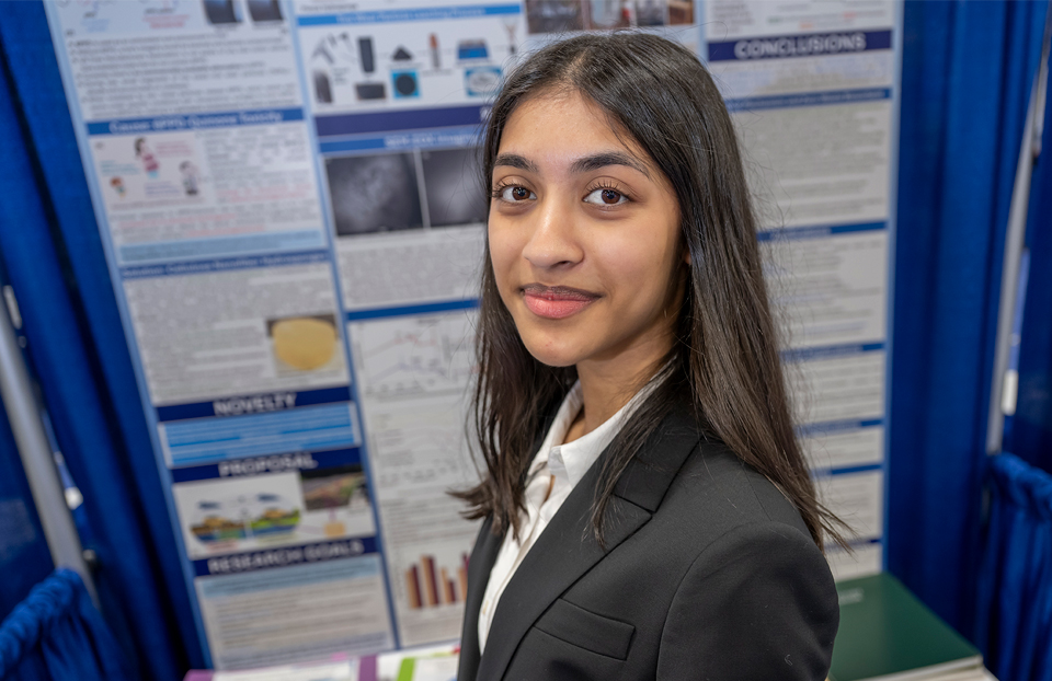 Grand Award Winner ISEF 2026, Phoenix: Lakshmi Agrawal, 18, of Bellevue, Washington, received the Regeneron Young Scientist Award of $75,000 for a sponge that removes salmon-killing pollutants from water.