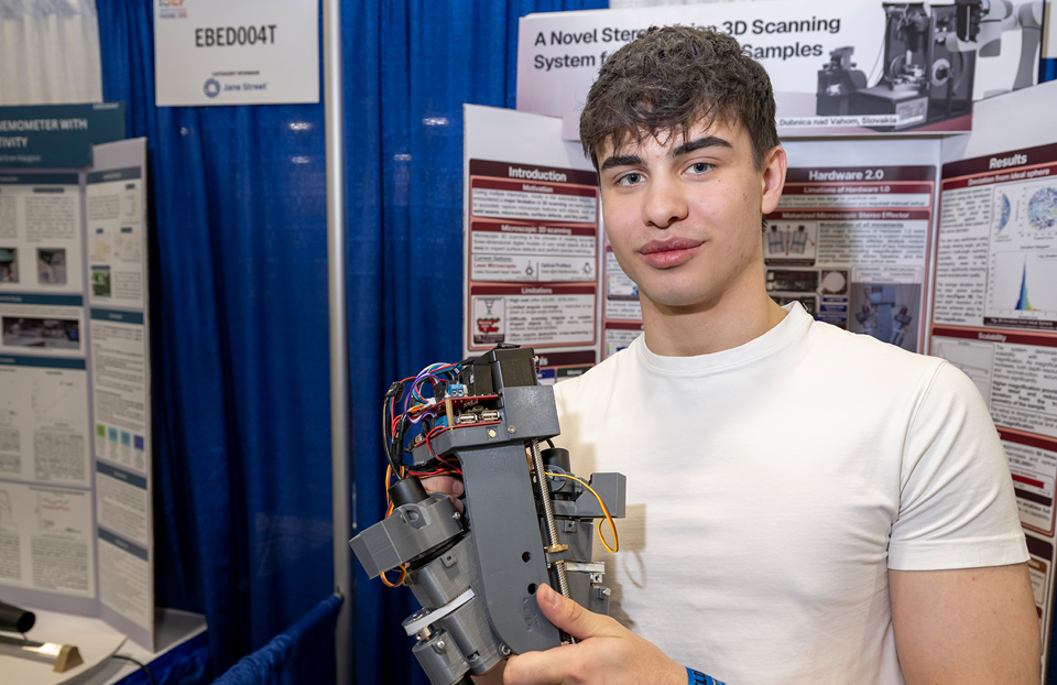 Grand Award Winner ISEF 2026, Phoenix: Filip Lajciak, 18, of Dubnica nad Vahom, Slovakia, received the Dudley R. Herschbach SIYSS Award. The winning finalists will receive an all-expense paid trip to attend the Stockholm International Youth Science Seminar during Nobel Week in Stockholm, Sweden.