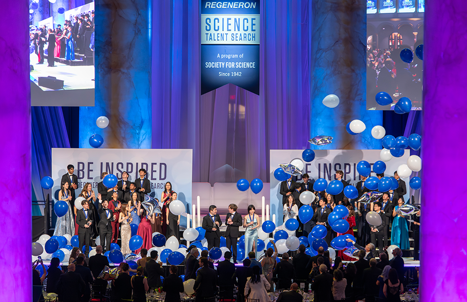 Regeneron STS 2026 finalists and top award winners at the gala.