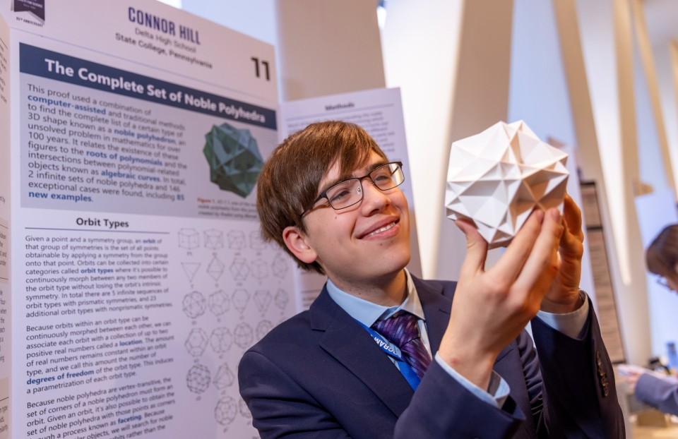 Connor Hill presents his research