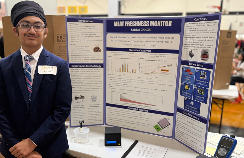 2026 Thermo Fisher Scientific Junior Innovators Challenge Finalist - Sartaj Singh Gandhi